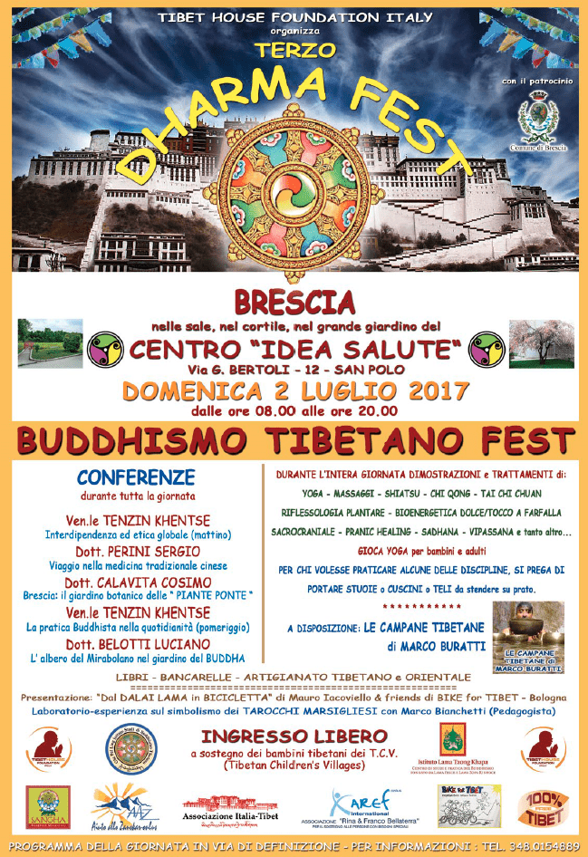 La Dharma Fest di Brescia, 2 luglio 2017
