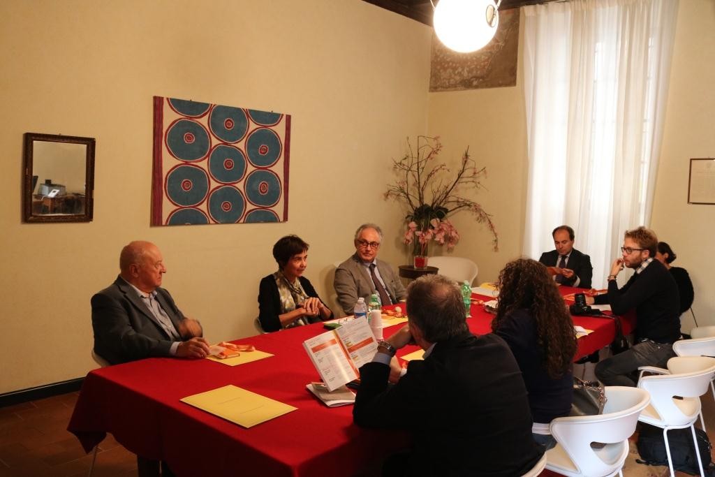 La conferenza stampa di Casa di Industria, con la presidente Elisabetta Donati, foto ufficio stampa