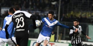 Un'azione di Brescia-Ascoli, foto ufficiale da sito Brescia Calcio