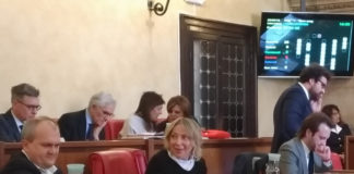 Paola Vilardi in consiglio comunale, foto Andrea Tortelli per BsNews.it