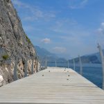 Il lavori di realizzazione della nuova pista ciclabile del lago di Garda, il cosidetto anello ciclabile del Garda