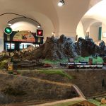 La sala con il plastico dei treni nel castello di Brescia, foto BsNews.it