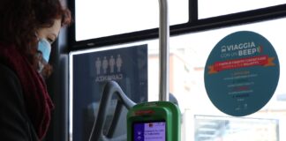 Obliteratrici contactless sugli autobus di Brescia - foto da Gruppo Brescia Mobilità